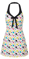 Figgzo Candy Dot Halter Mini Dress