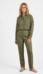 Figgzo Heritage Linen Button-Up Shirt