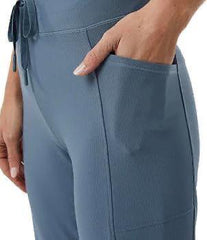 Figgzo Active Ribbed Performance Lounge Pants – Steel Blue
