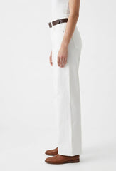 Figgzo High-Rise Wide Leg Denim Jeans – Ivory
