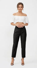 Figgzo Tailored Straight - Leg Dress Pants – Black