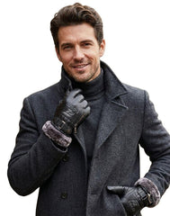 Figgzo Heritage Fur-Lined Leather Gloves