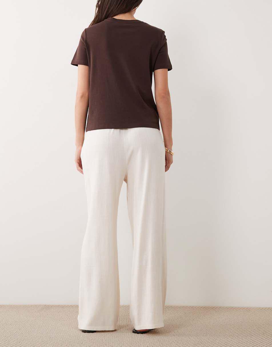 Figgzo Coastal Linen Wide-Leg Pant