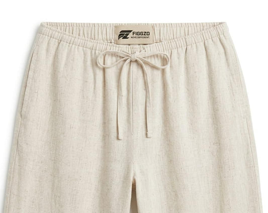 Figgzo Coastal Linen Wide-Leg Pant