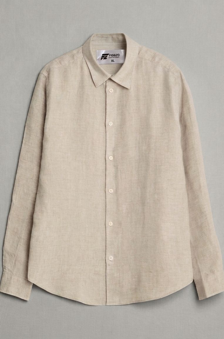 Figgzo Luxe Relaxed Button-Up Shirt – Ivory