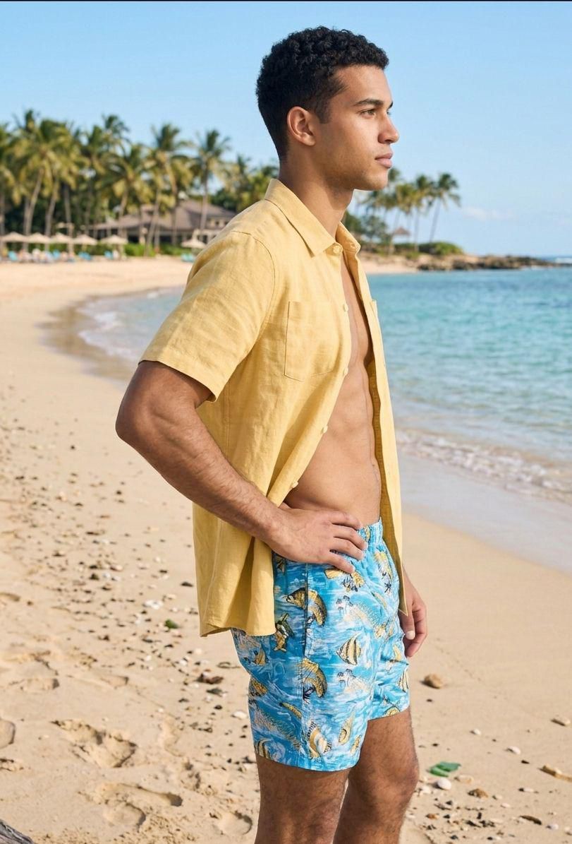 Figgzo Pacific Bloom Swim Shorts