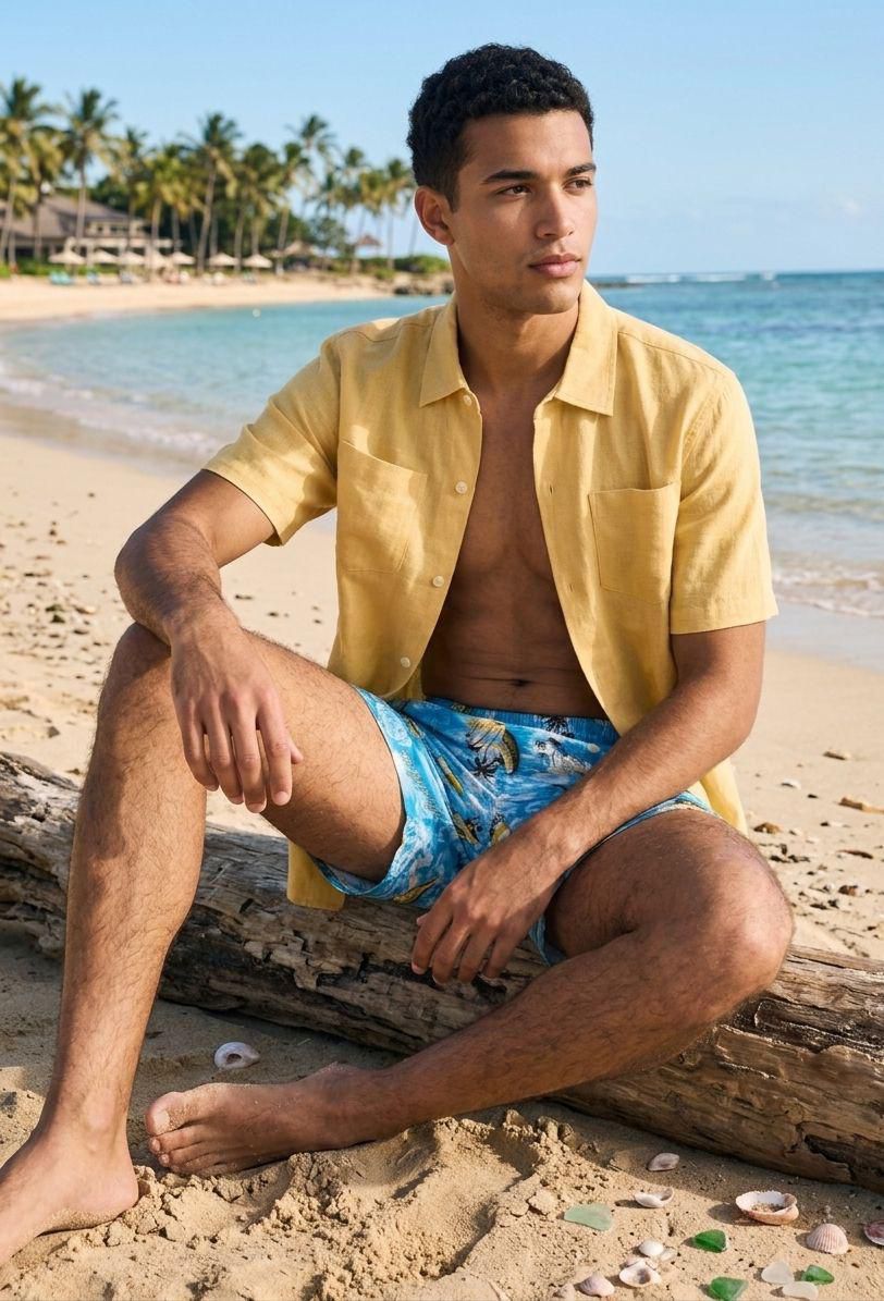 Figgzo Pacific Bloom Swim Shorts