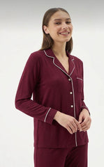 Figgzo Royal Comfort Piped Pajama Set