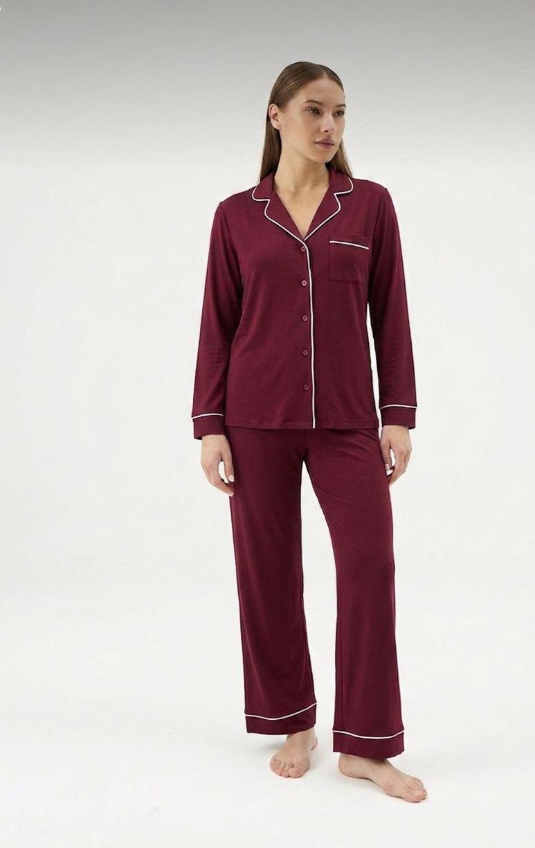 Figgzo Royal Comfort Piped Pajama Set