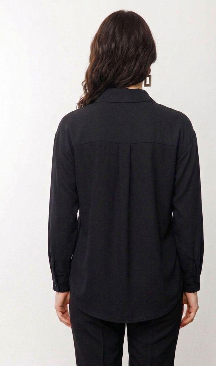 Figgzo Midnight Crystal Embellished Blouse