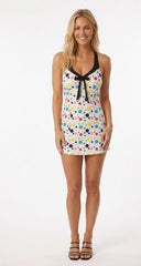 Figgzo Candy Dot Halter Mini Dress