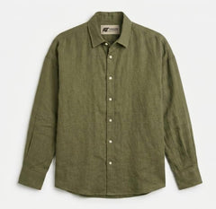 Figgzo Heritage Linen Button-Up Shirt