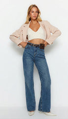 Figgzo Vintage Wide - Leg High Rise Jeans – Medium Wash