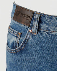 Figgzo Vintage Wide - Leg High Rise Jeans – Medium Wash