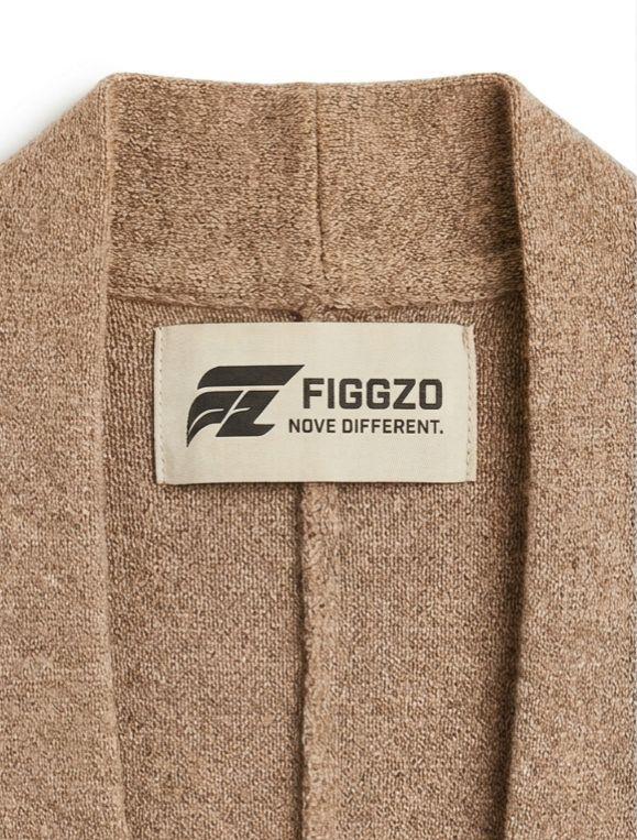 Figgzo Luxe Longline Cardigan with Faux Fur Pockets – Camel