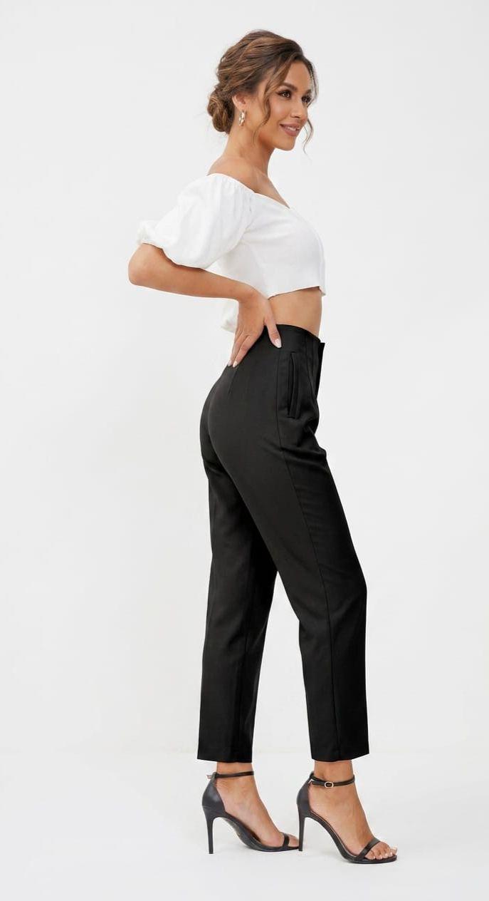 Figgzo Tailored Straight - Leg Dress Pants – Black