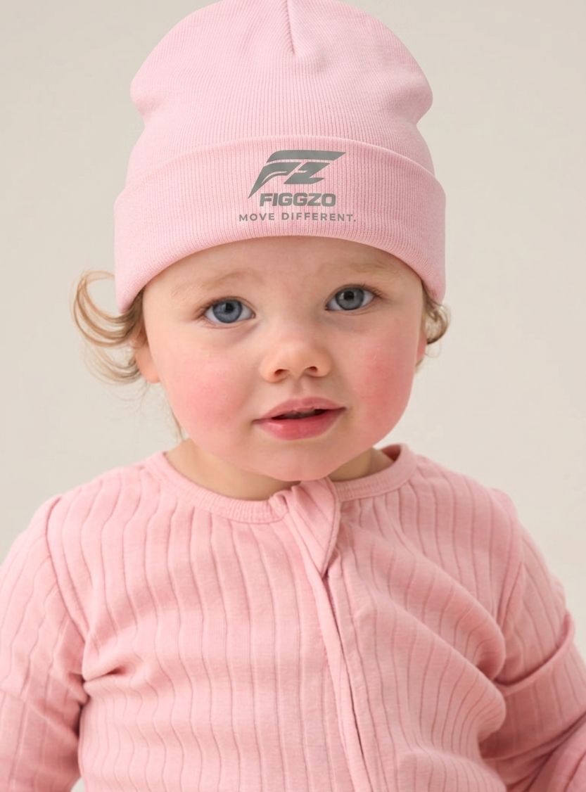 Figgzo Baby Essential Knit Beanie – Blush Pink