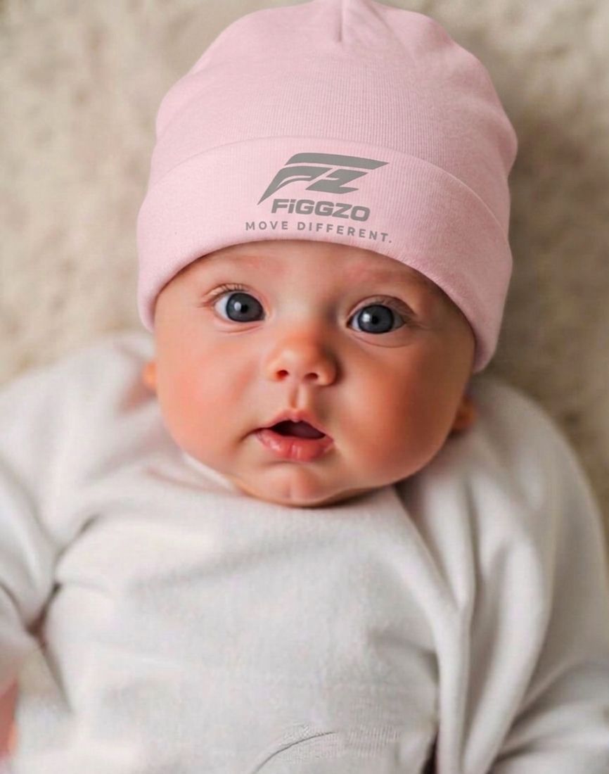 Figgzo Baby Essential Knit Beanie – Blush Pink
