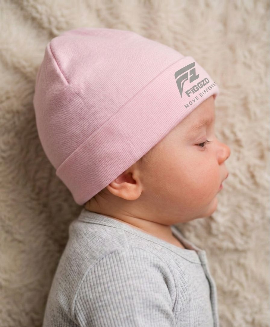 Figgzo Baby Essential Knit Beanie – Blush Pink