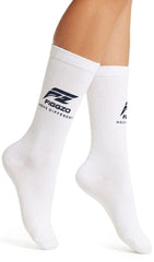 Figgzo Performance Crew Socks – Classic White