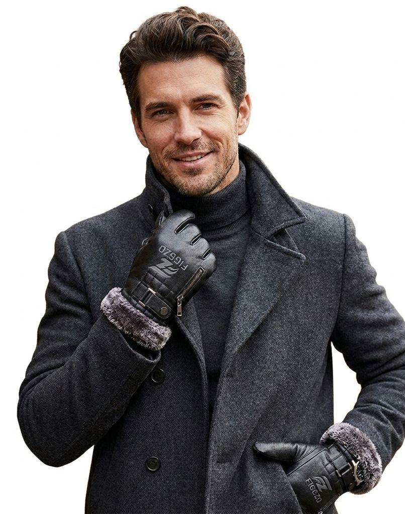 Figgzo Heritage Fur-Lined Leather Gloves