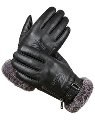 Figgzo Heritage Fur-Lined Leather Gloves