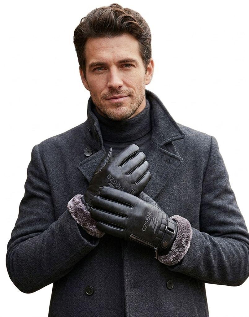 Figgzo Heritage Fur-Lined Leather Gloves