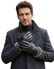 Figgzo Heritage Fur-Lined Leather Gloves