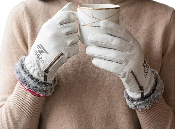Figgzo Luxe Winter Leather Gloves