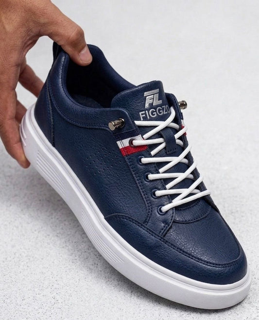 Figgzo Riviera Court Sneakers – Navy White