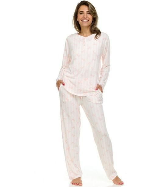 Pink Ribbon & Stripe Lounge Set