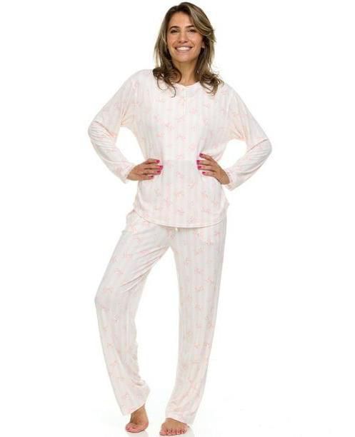 Pink Ribbon & Stripe Lounge Set
