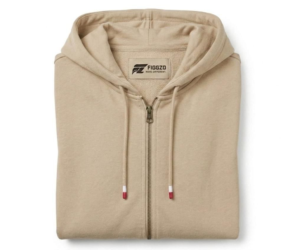 Sand Beige Essential Fleece Hoodie