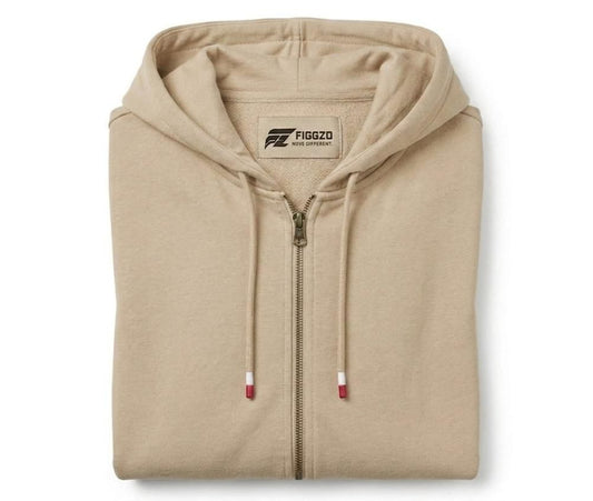 Sand Beige Essential Fleece Hoodie