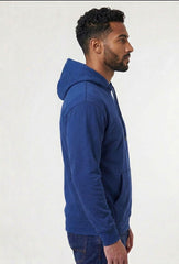 Midnight Navy Full-Zip Essential Hoodie