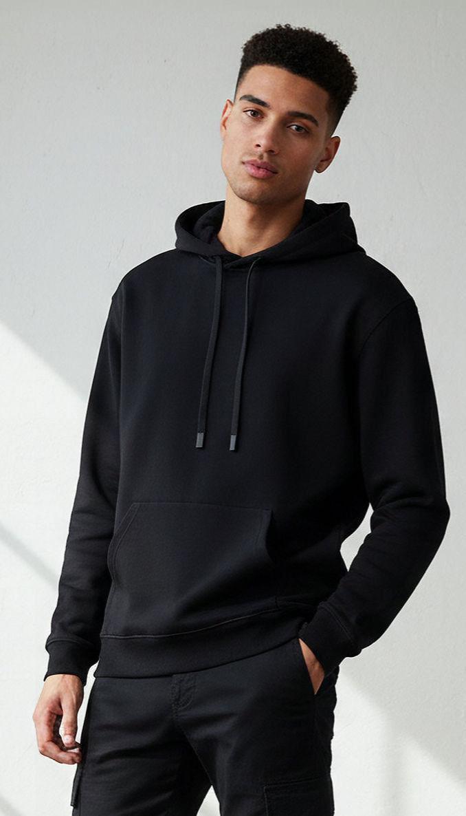 Onyx Black Essential Fleece Hoodie
