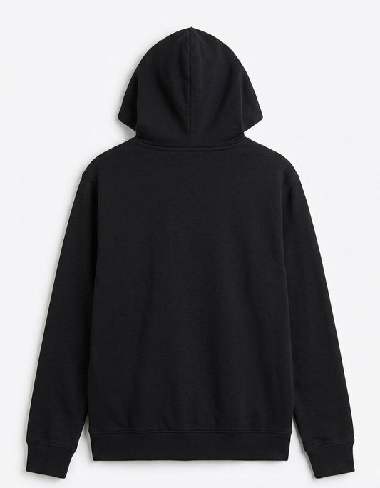 Onyx Black Essential Fleece Hoodie