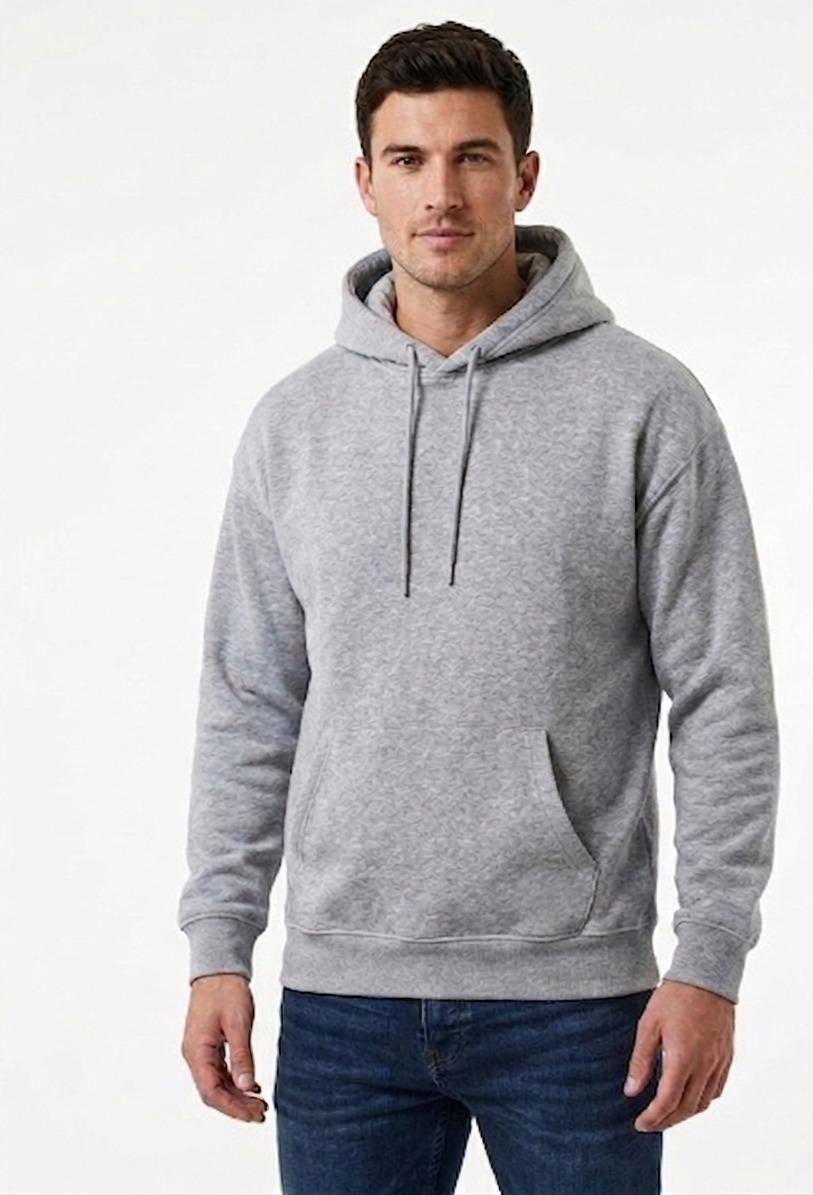 Cloud Grey Essential Fleece Hoodie