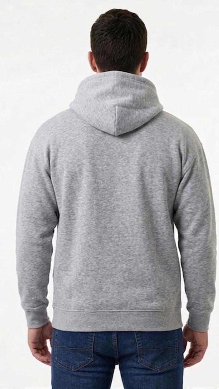 Cloud Grey Essential Fleece Hoodie