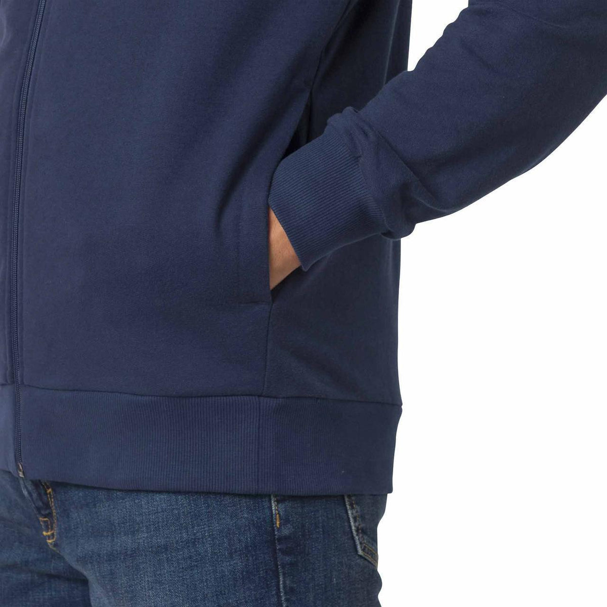 Heather Indigo Essential Fleece Hoodie