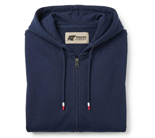Heather Indigo Essential Fleece Hoodie